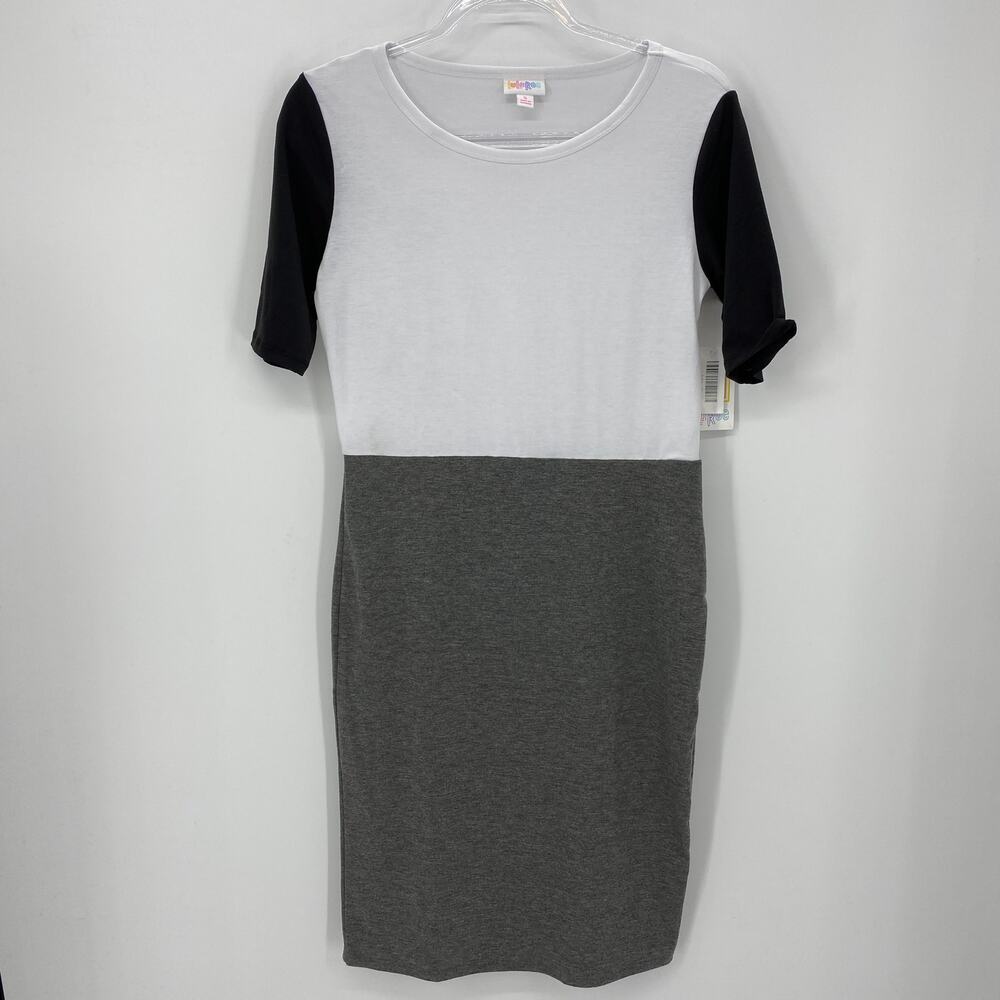 NEW LULAROE Julia Pull-Over Color Block Sheath Dress Women's Sz S